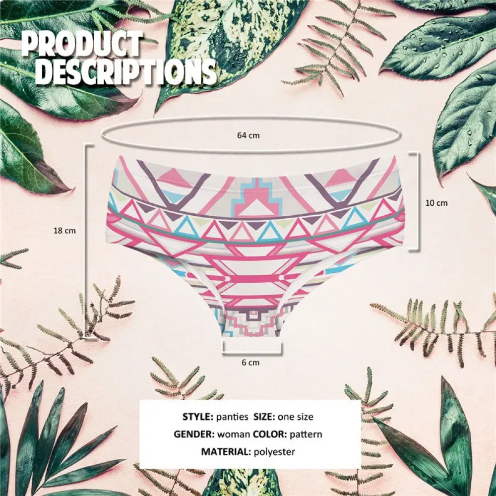 DeanFire Super Soft 3D Print Panties Sexy Underwear Aztec